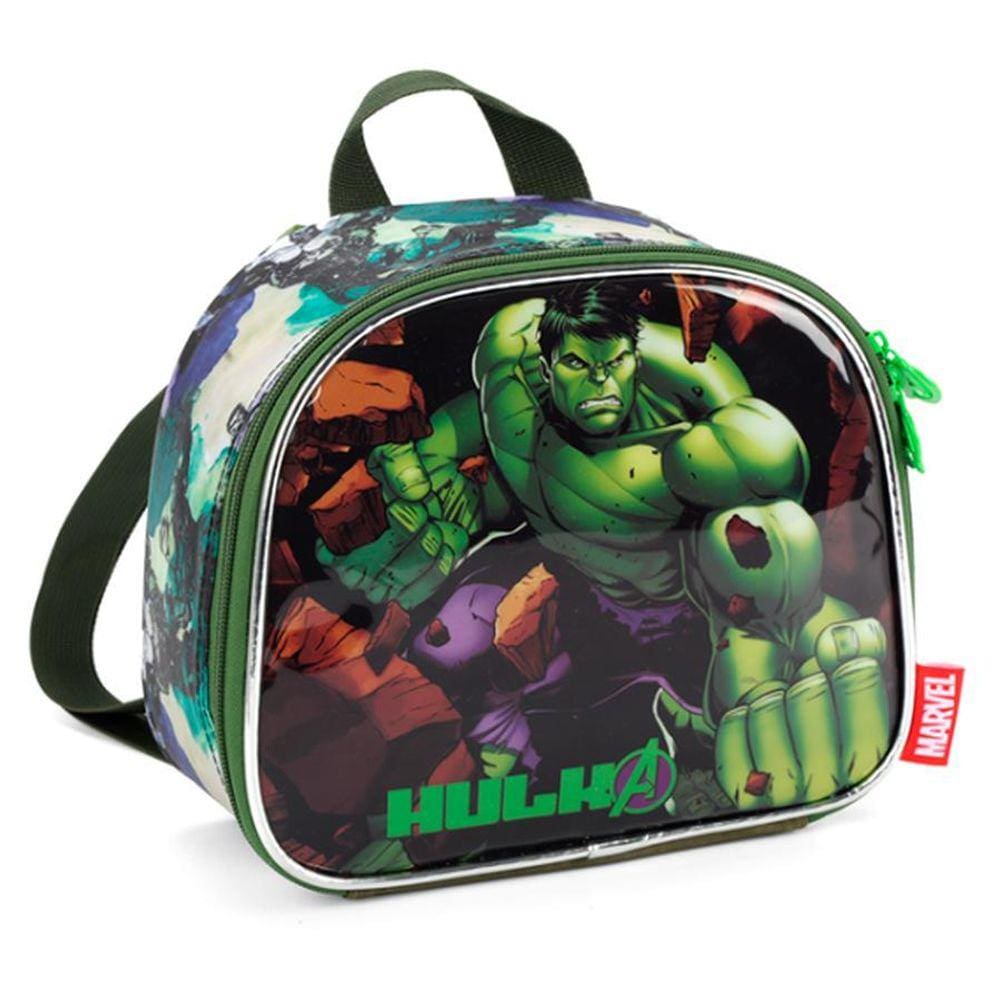 Lancheira Térmica Hulk Avengers Verde - Luxcel 20x23x10 cm