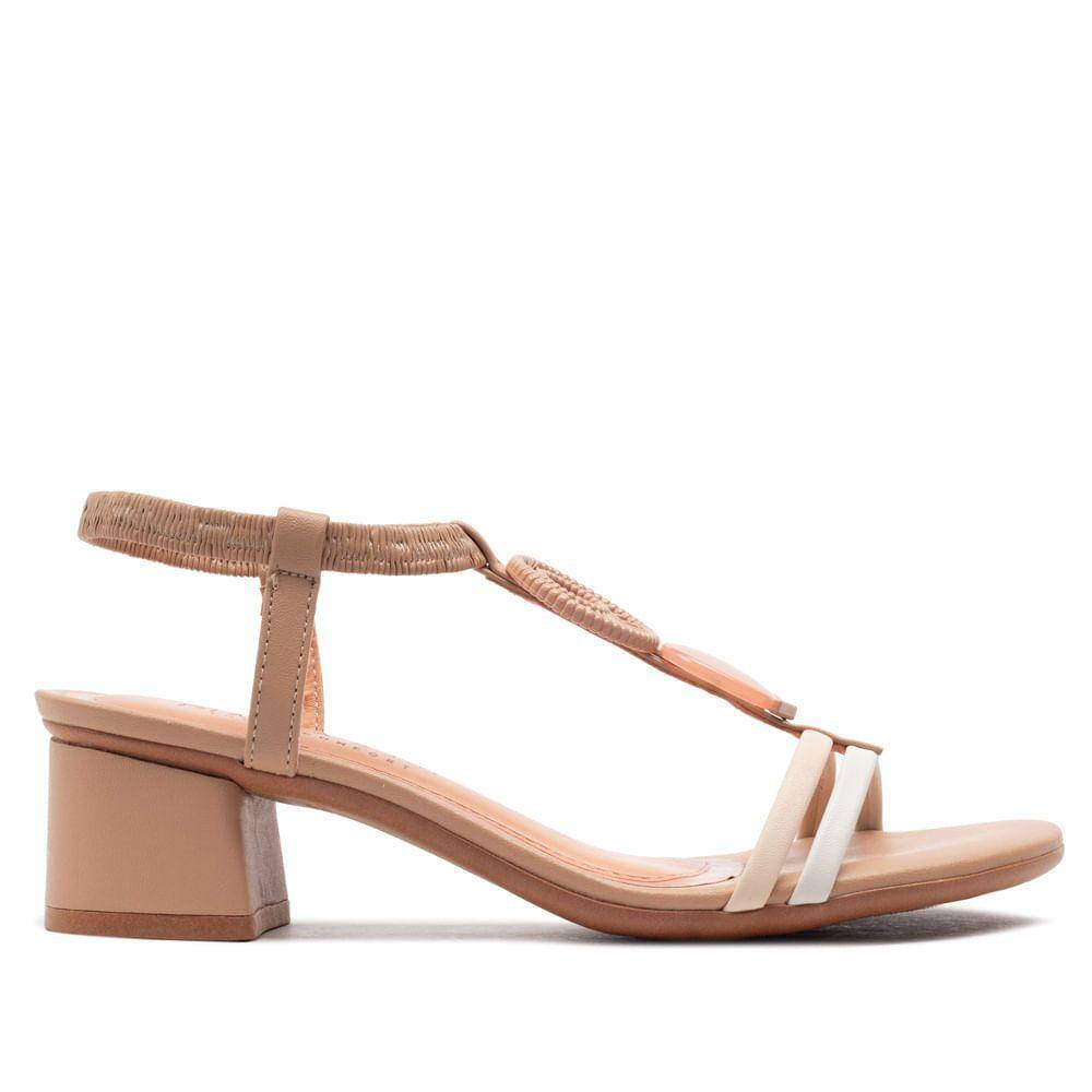 Sandália Dafiti Shoes Tiras Nude - Compre Agora