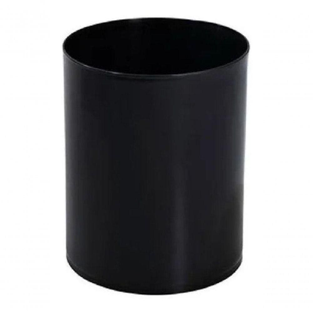 Cesto Lixeira 12 Litros Preta Para Escritorio Plastico 29cm Cor:preto