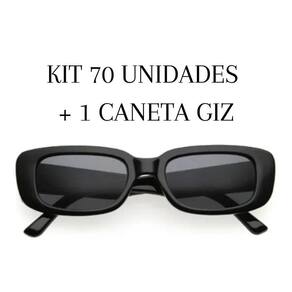 Kit 70 Óculos De Sol Retrô Vintage + Caneta Giz Festa Balada
