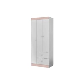 Roupeiro Infantil Guarda Roupa 3 Portas 2 Gavetas E Nichos Catatau