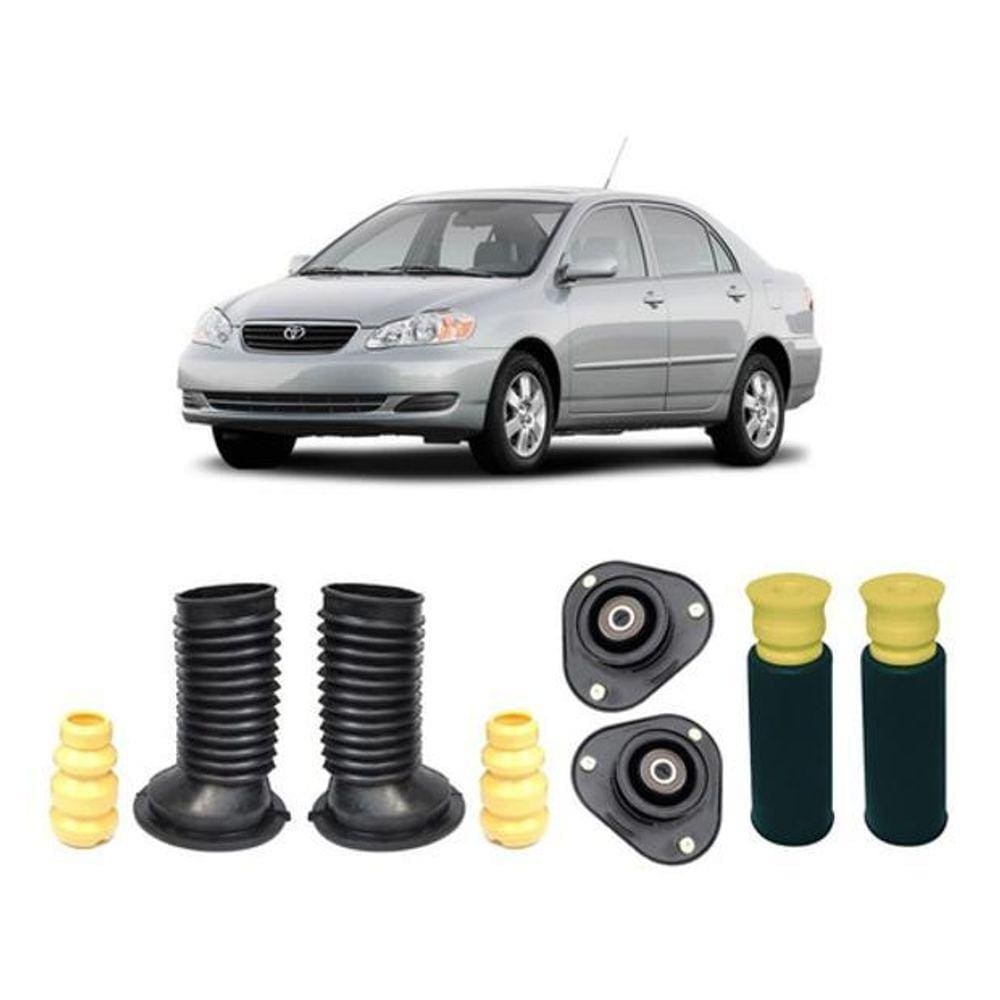 Kit 4 Coxim Batente Corolla 2002 2003 04