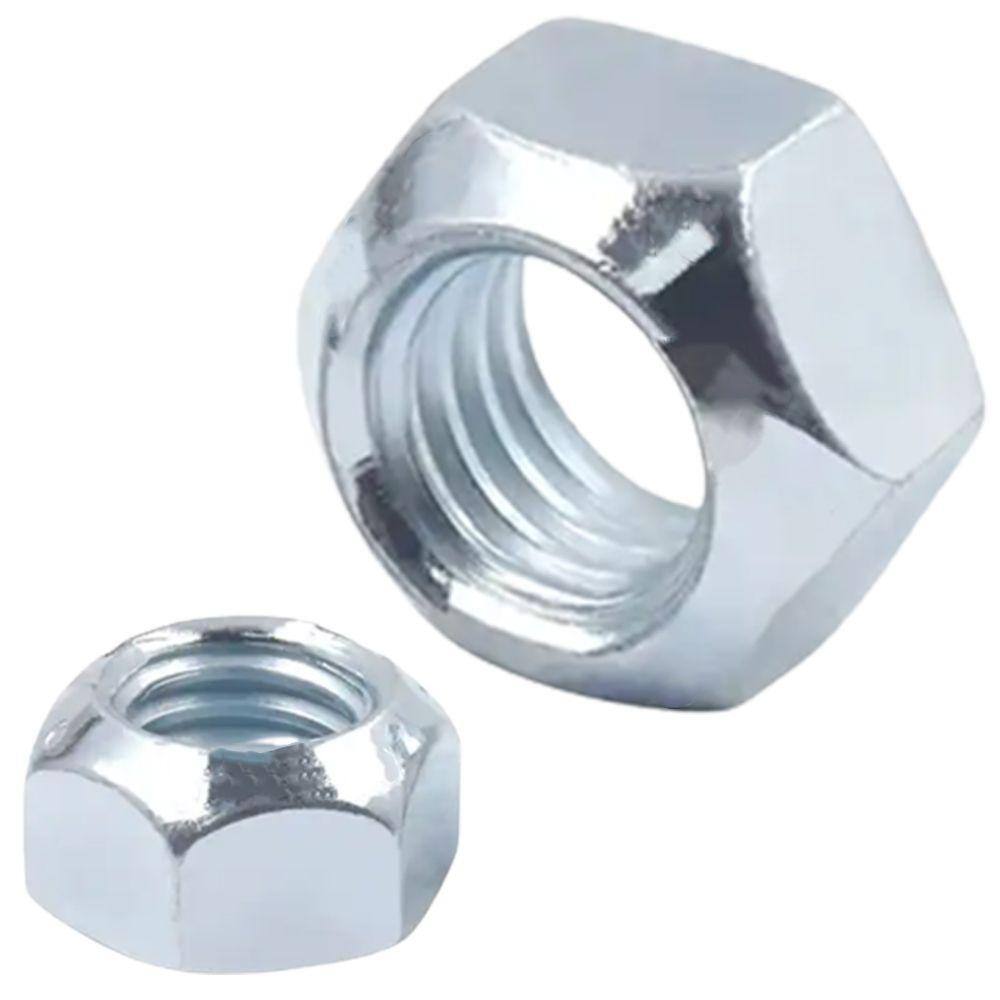 Porca Torque Sextavada M6 Din 980 Ma Zinco Branco - 1000Un