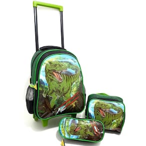 Kit Escolar Jogo De 3 Peças Mochila Lancheira Estojo Dl1392