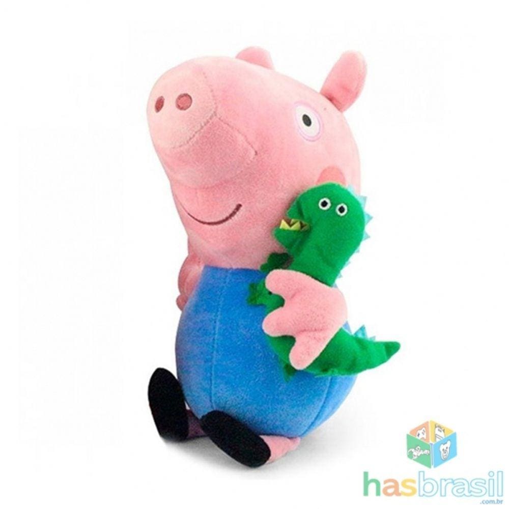 Dinossauro de Pelucia do George do Desenho Peppa Pig 20cm - Pelúcias HAS  Brasil