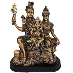 Estatueta Família Shiva Parvato Ganesha 27cm 14005 Manxs