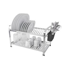 Escorredor Inox 20 Pratos - Design Moderno - Resistente