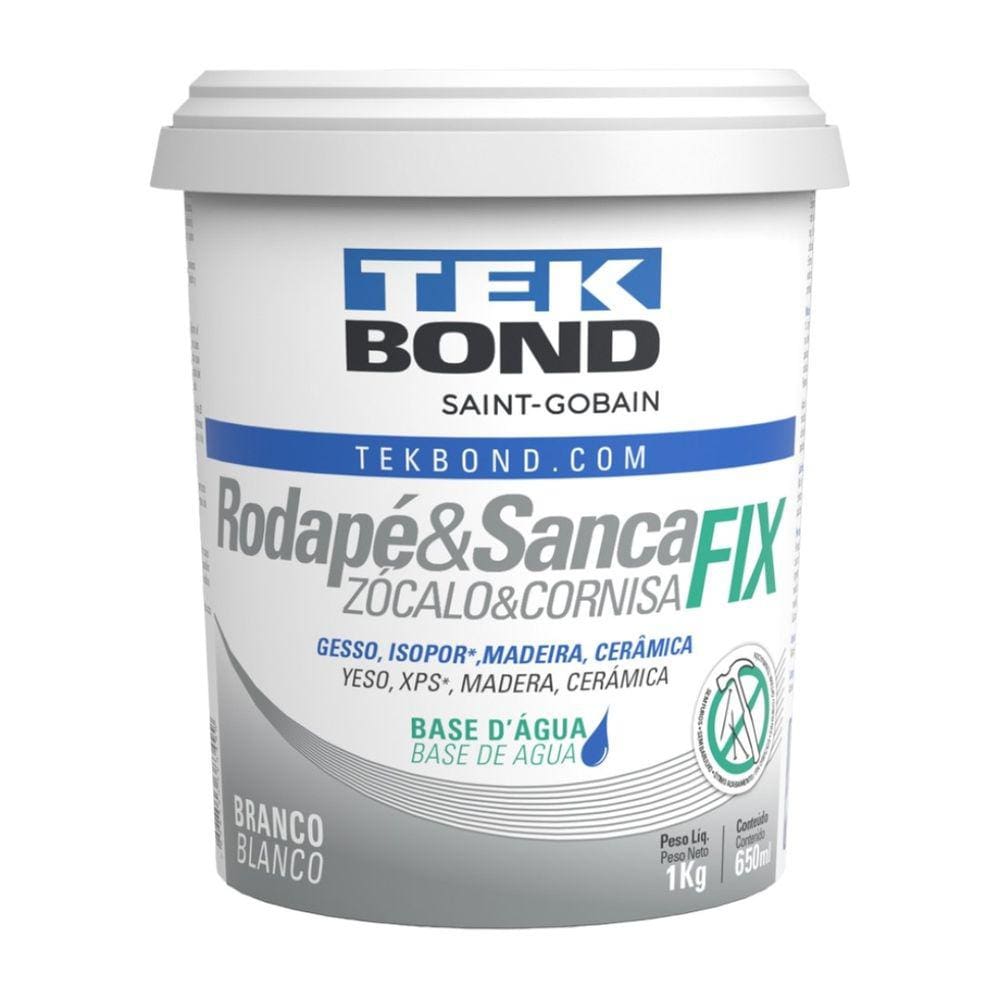 Adesivo Acril Rodape Sanca Fix 1Kg Tekbond