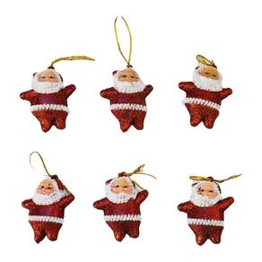 Kit Enfeite Natal Wincy 06 Papai Noel Mini 5 Cm Árvore Natal
