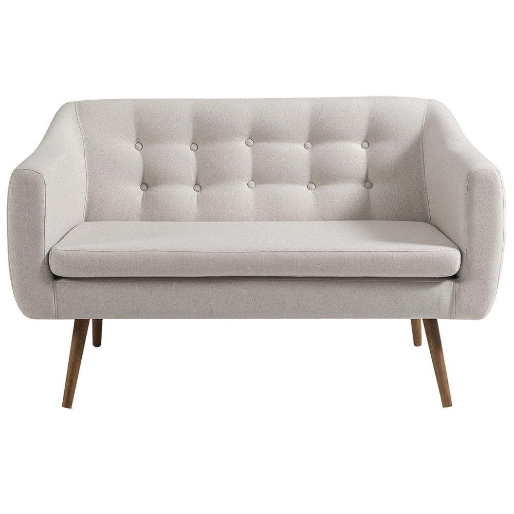 Sofa 2 Lug Pes Tauari 135 cm 7017 Linho Bege Dmobiliario