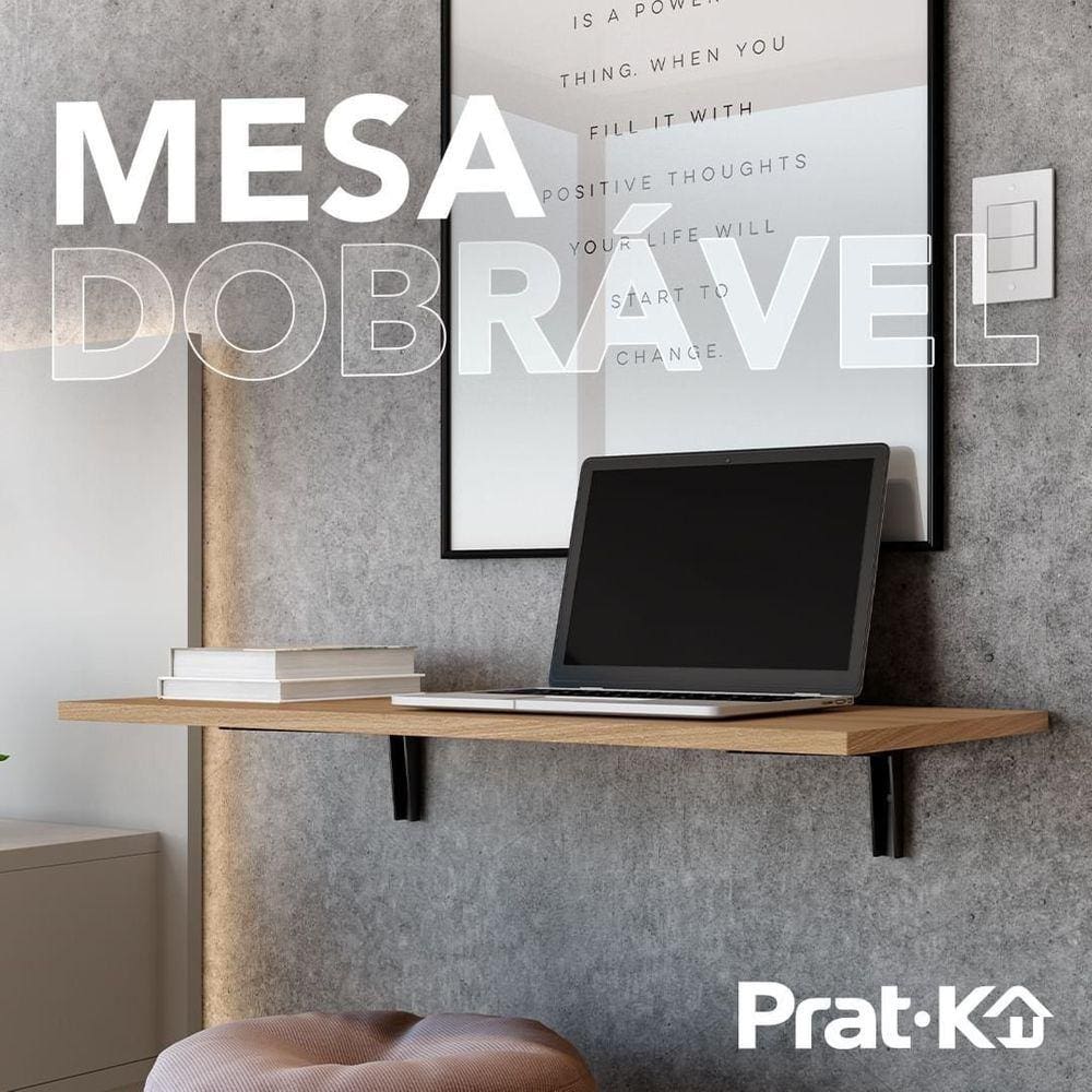 Mesa Dobravel de Madeira Nogueira 1,5x40x60cm