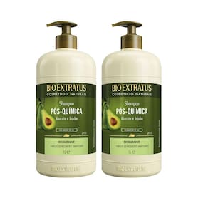 Kit Shampoo Bio Extratus Pós Química Abacate 1L - 2 Unidades