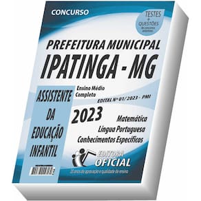Apostila Prefeitura de Ipatinga - MG - Assistente da Educação Infantil