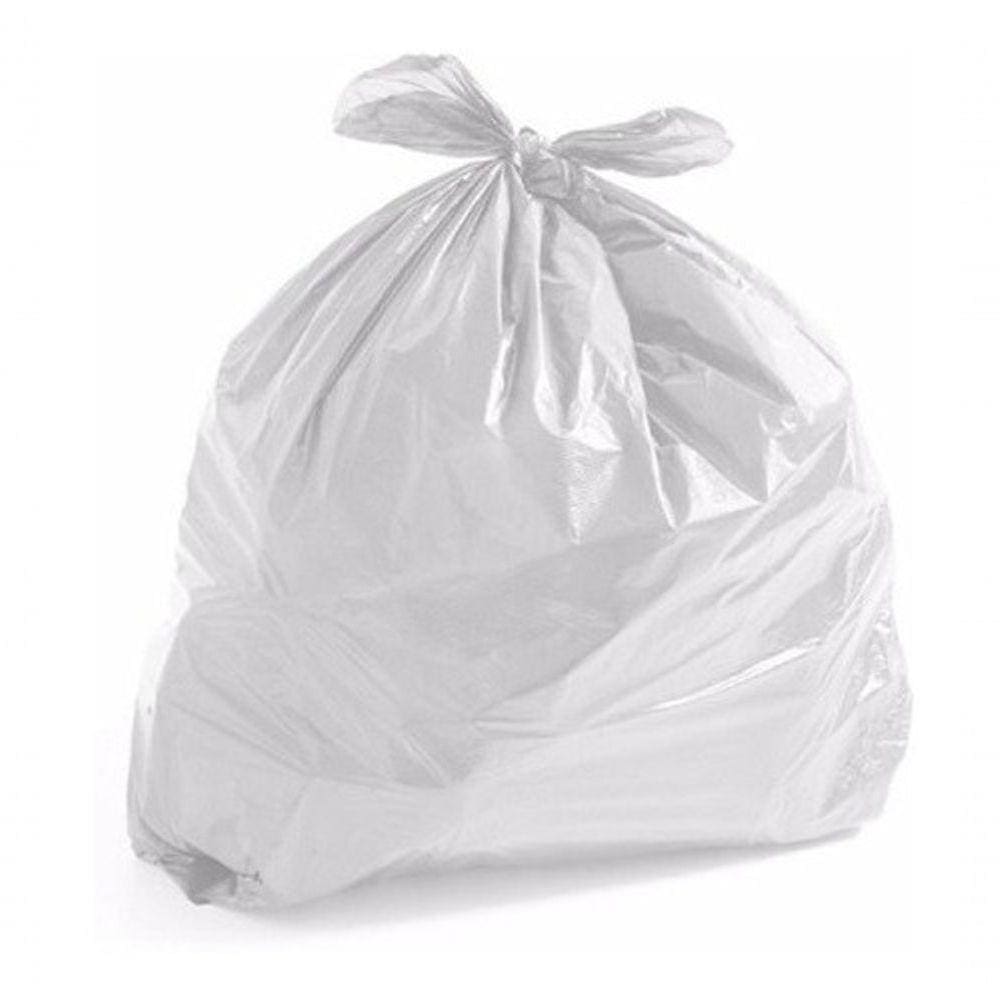Saco De Lixo 40 Litros Branco Comum Com 100un