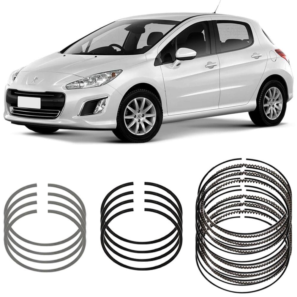Jogo Anel Segmento Std 308 1.6 16v 2012 A 2015 Metal Leve