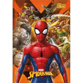 Caderno Brochura Pequeno 1/4 Spider-Man 48 Folhas - Tilibra
