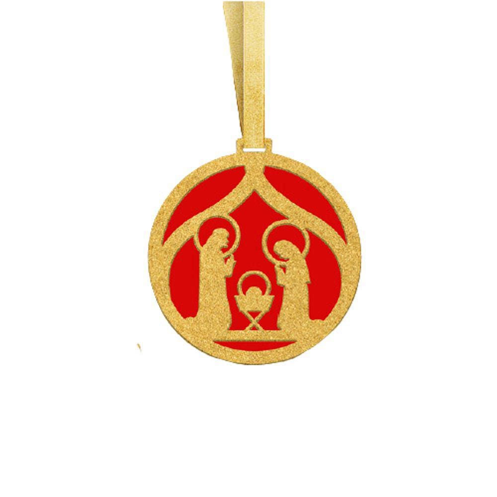 Enfeite Sagrada Família Natal