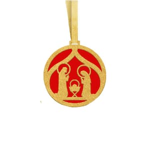 Enfeite Sagrada Família Natal