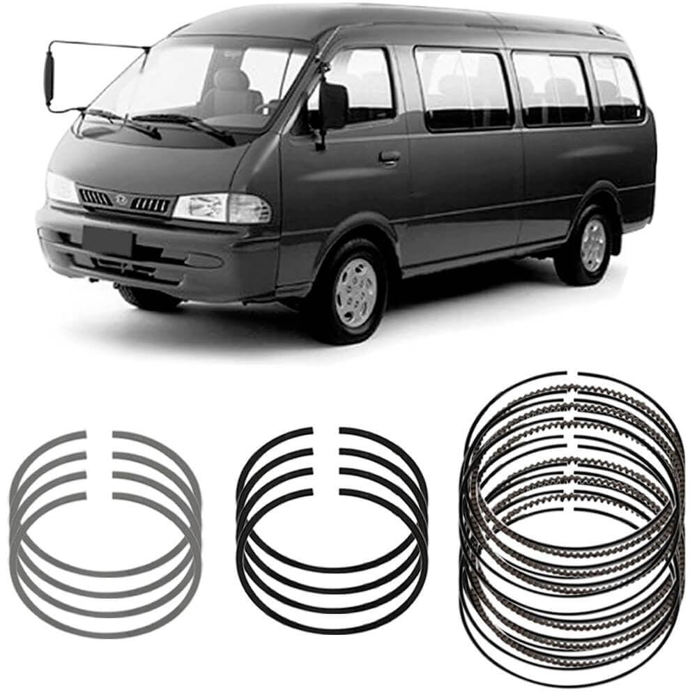 Jogo Anel Segmento STD Kia Besta 3.0 99 a 2002 Metal Leve