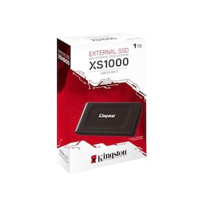 SSD Externo 1TB Kingston XS1000 Portátil USB 3.2 - Preto