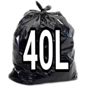 Saco De Lixo 40 Litros Preto 100un Resistente