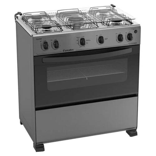 Fogão 5 Bocas Esmaltec Automático Caribe Inox Menor preço em Fogão 5 Bocas Esmaltec Automático Caribe Inox