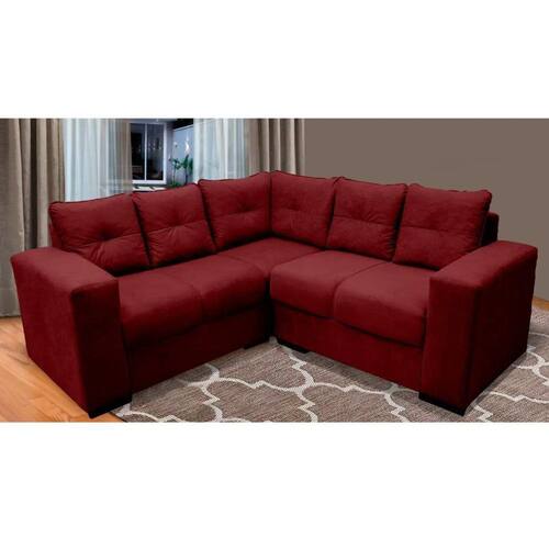 Sofá de Canto 3x2 Lugares Athena Masterflex Casas Bahia