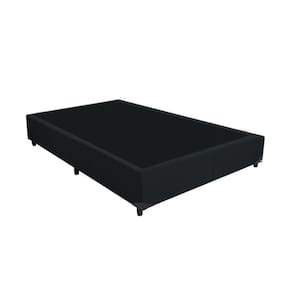 Base Box Casal Preto Sintético - 30x138x188