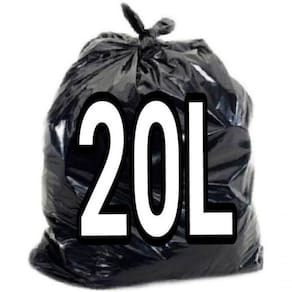 Saco De Lixo 20l Litros Preto 100 Unidades Resistentes preto