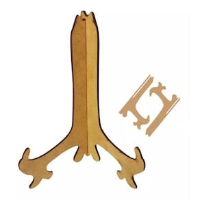 Kit 10 Pares De Suporte Para Pratos Em Mdf Cru