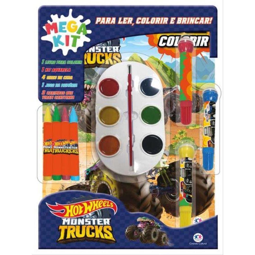 Hot Wheels - Ler, Colorir E Brincar
