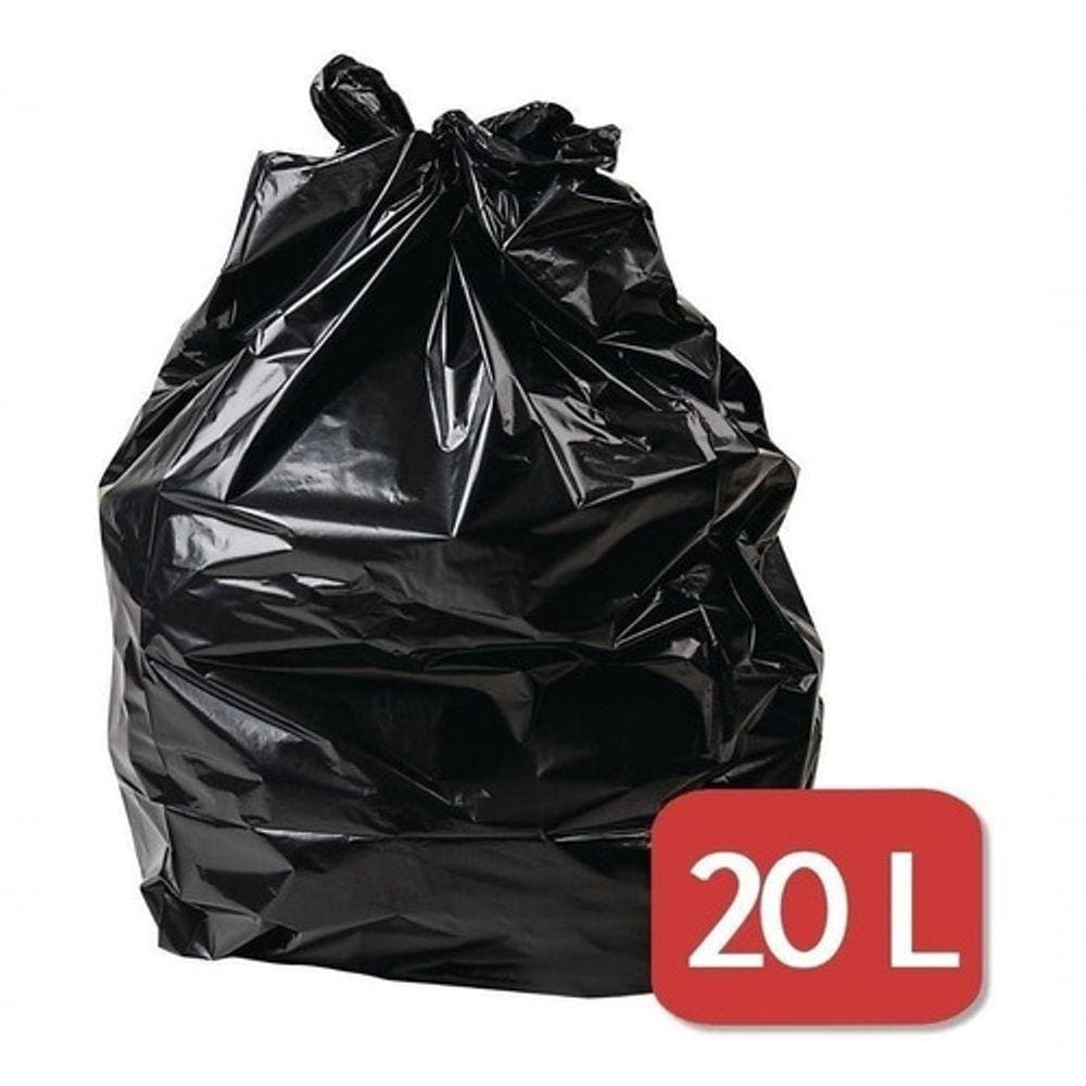 Saco De Lixo 20l Litros Preto Resistente - 100 Unidades preto