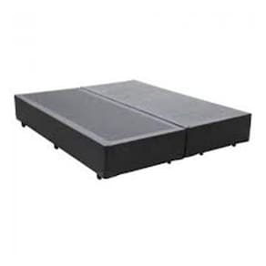 Base Box Queen Bipartido Sintético Marrom - 30x158x198