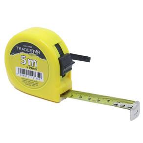 Trena Aço Metal 5m Bolso Básica Fita Com Trava