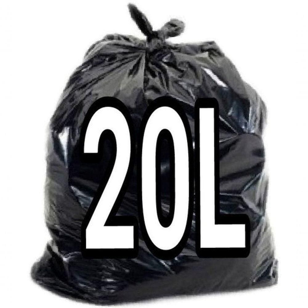 Saco De Lixo 20l Litros Preto 100 Unidades Resistentes