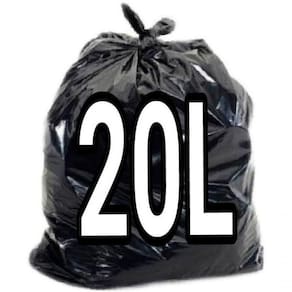 Saco De Lixo 20l Litros Preto 100 Unidades Resistentes preto