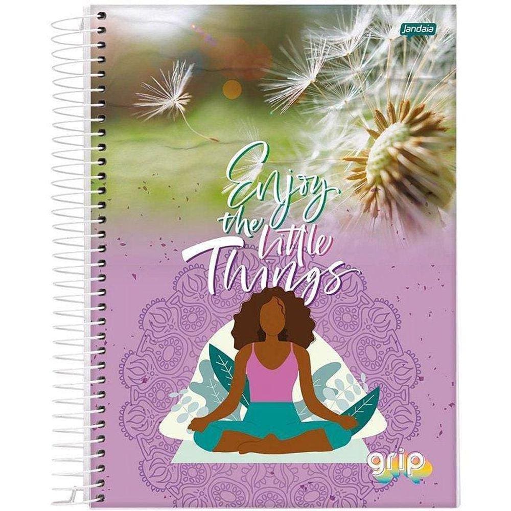 Caderno Capa Dura Grip 240 Folhas - Jandaia 15x1
