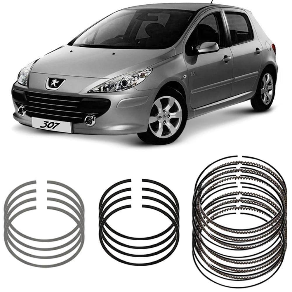 Jogo Anel Segmento Std 307 1.6 16v 2002 A 2012 Metal Leve