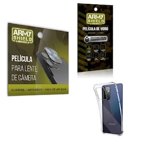 Película De Câmera E Tela Samsung A72 E Capinha Anti Shock