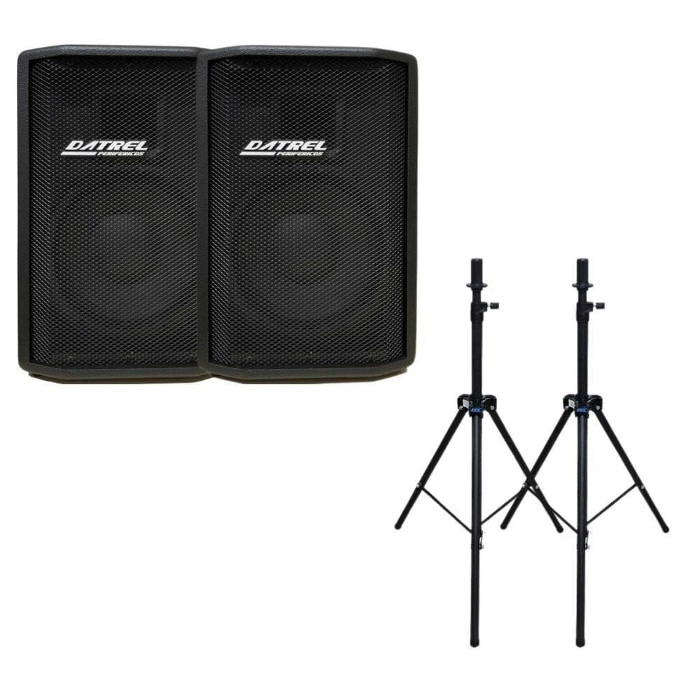Caixa Ativa + Passiva Datrel 10 Titanium 400Wrms + Tripé