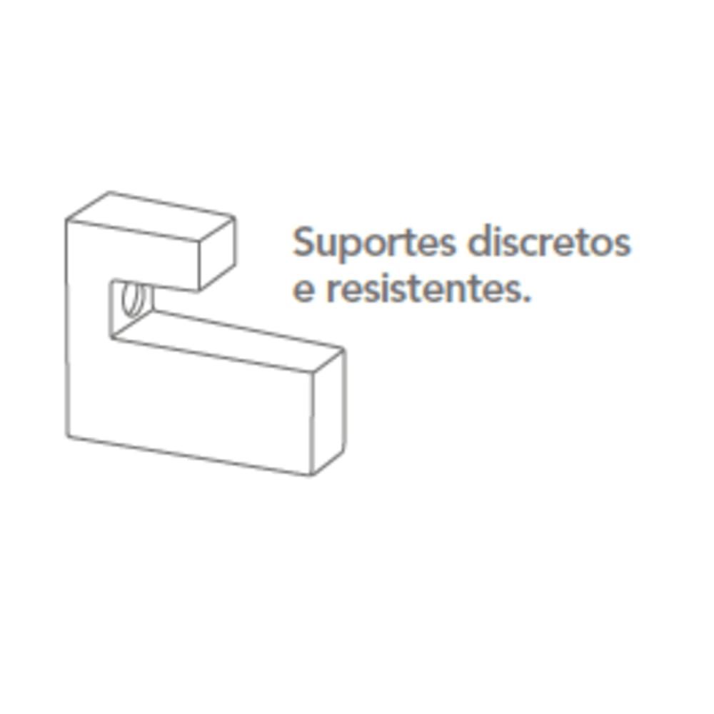 Prateleira de Madeira Preta 1,2x15x40 com Suporte Preto