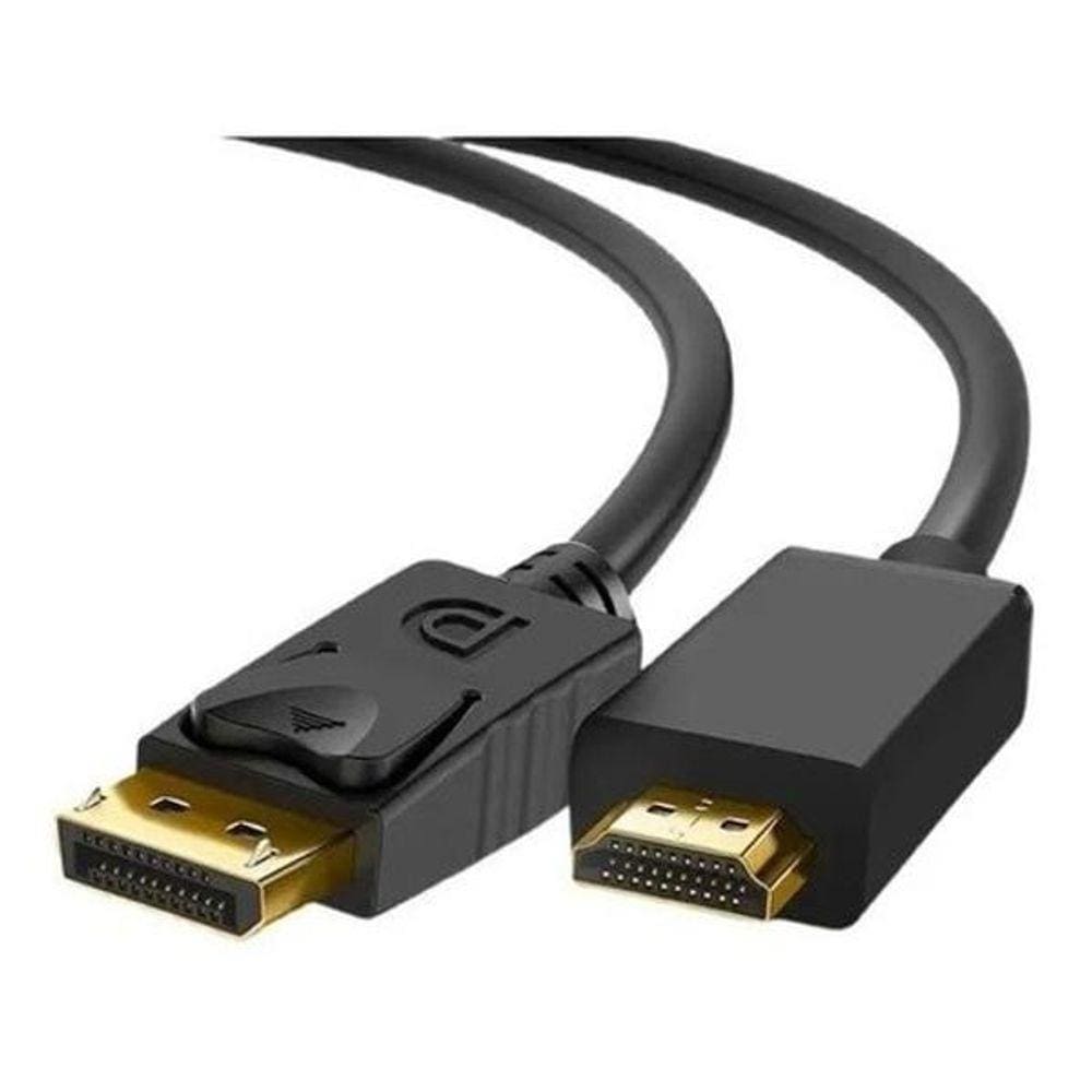 Cabo Displayport X Hdmi Tomate Mcb-021 1,8Mt Preto