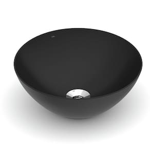 Cuba de Apoio Redonda sem Mesa 350 Design D1 Celite Matte Black