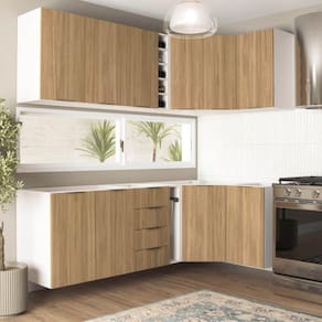 Cozinha Modulada 8 Peças Sem Tampo Ipanema Cabecasa Madeiramadeira Acácia