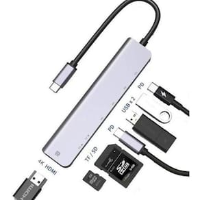 Hub Cabo Adaptador Usb-c 7x1 Premium Tomate MTV-616