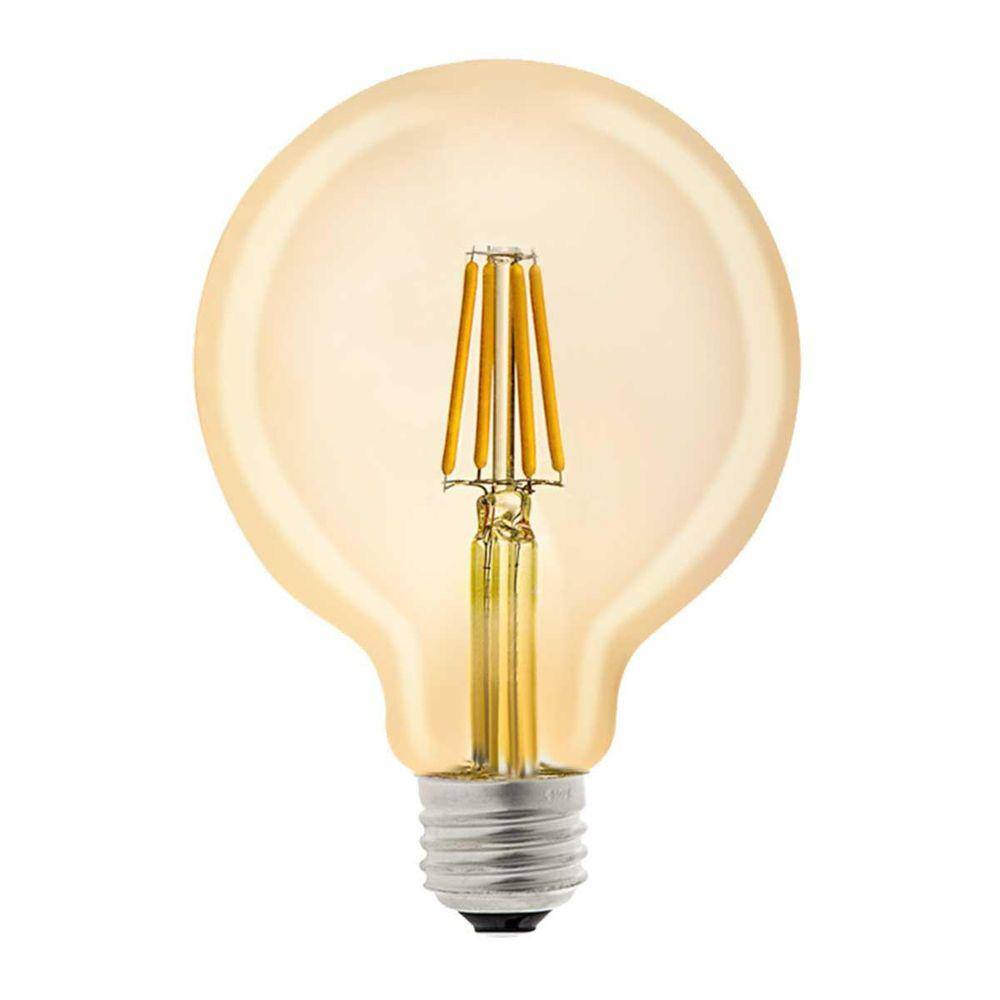 Lâmpada Led Filamento Âmbar 4W G95 Noll Led