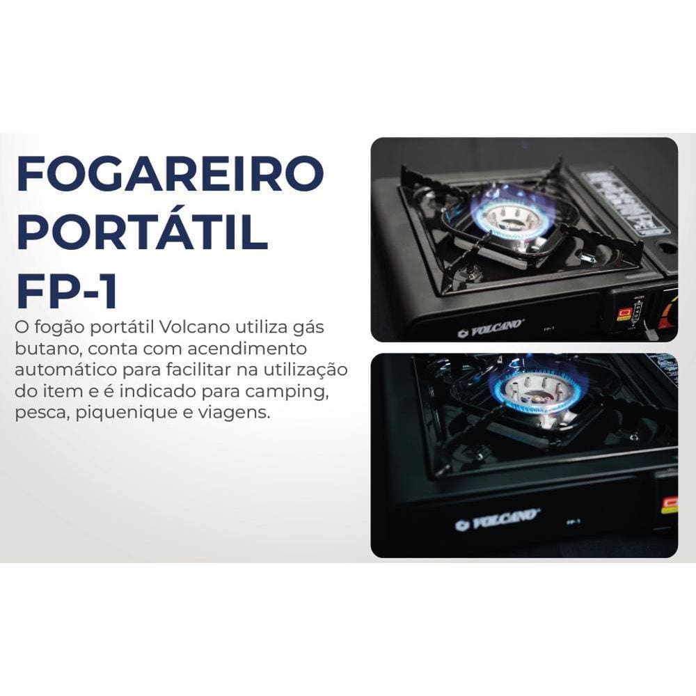 Fogareiro Fogão Portátil Camping Pesca Laser Viagem Trilha