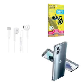 Capinha Motorola G13 + Fone De Ouvido Tipo C + Película 9D