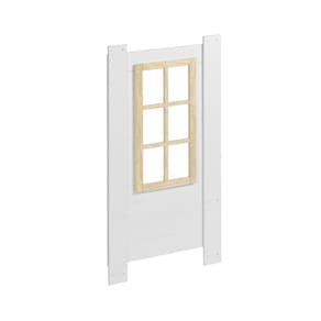 Kit Janela para Cama Montessoriano Casinha Garden Casatema Branco/Marroml