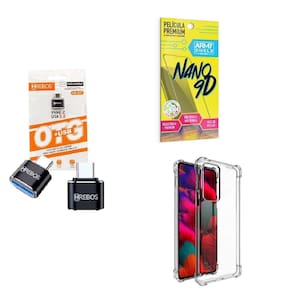 Kit Usb Para Tipo C + Capinha Motorola Edge20 + Película 9D